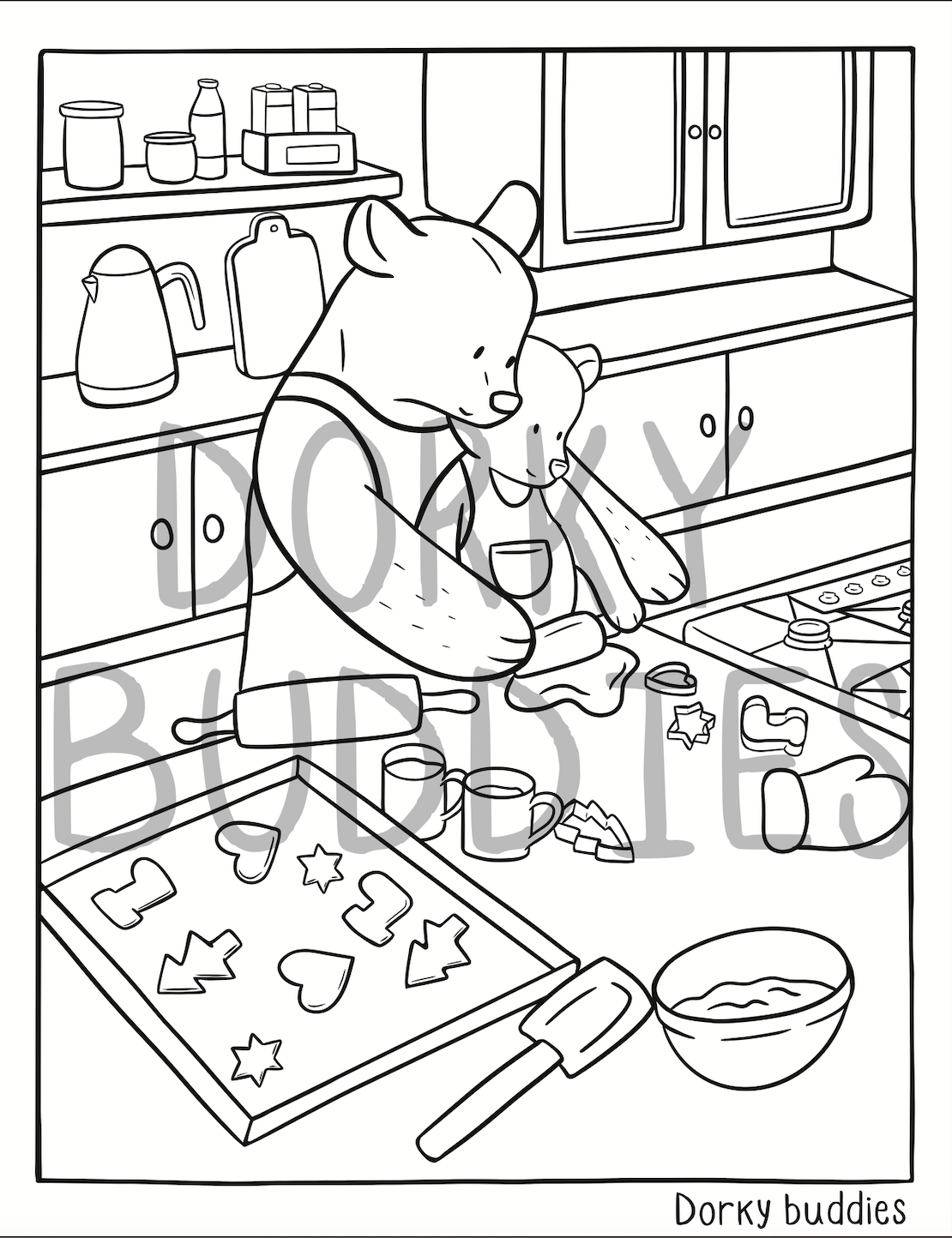 Winter downloadable coloring pages