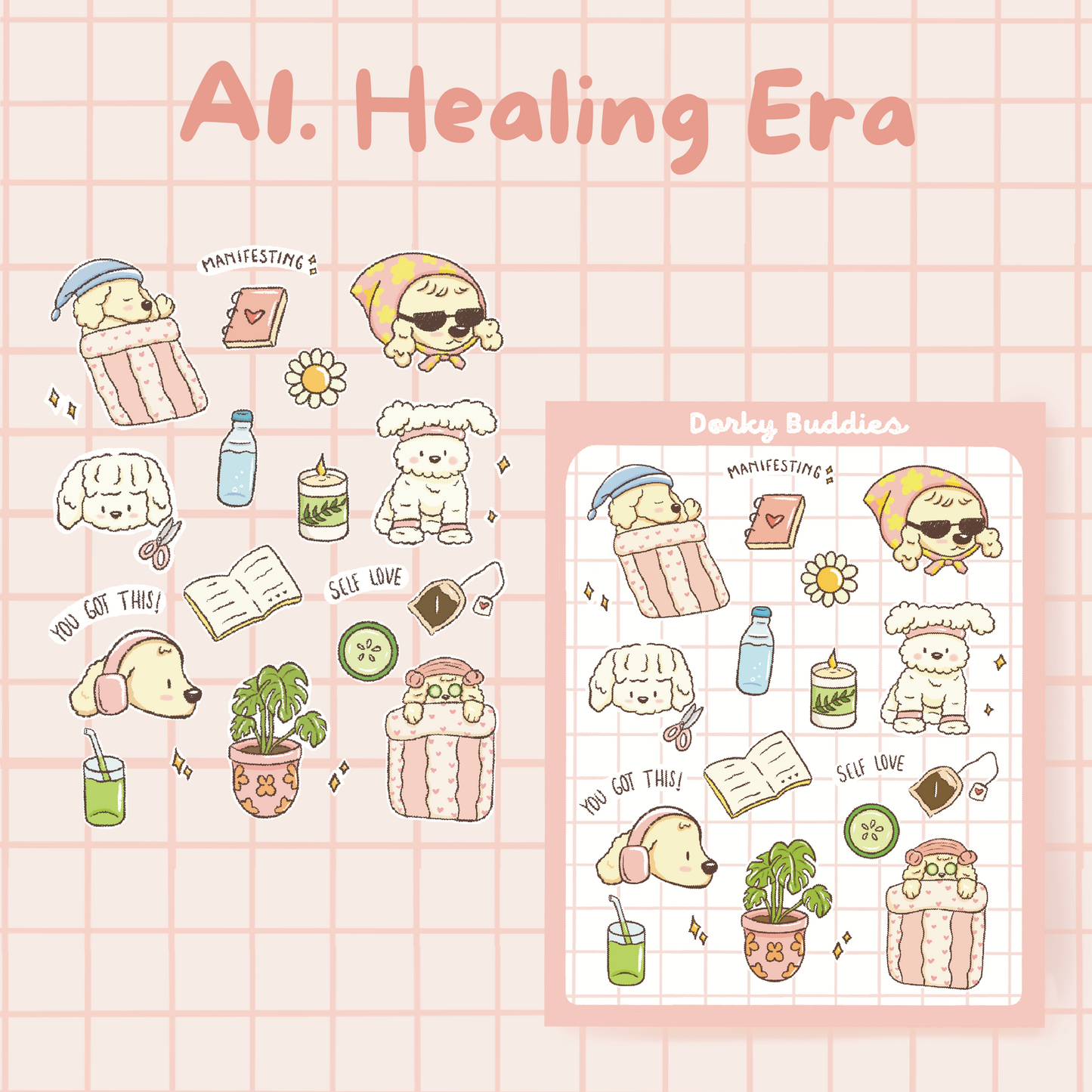 A1. Healing Era sticker sheet
