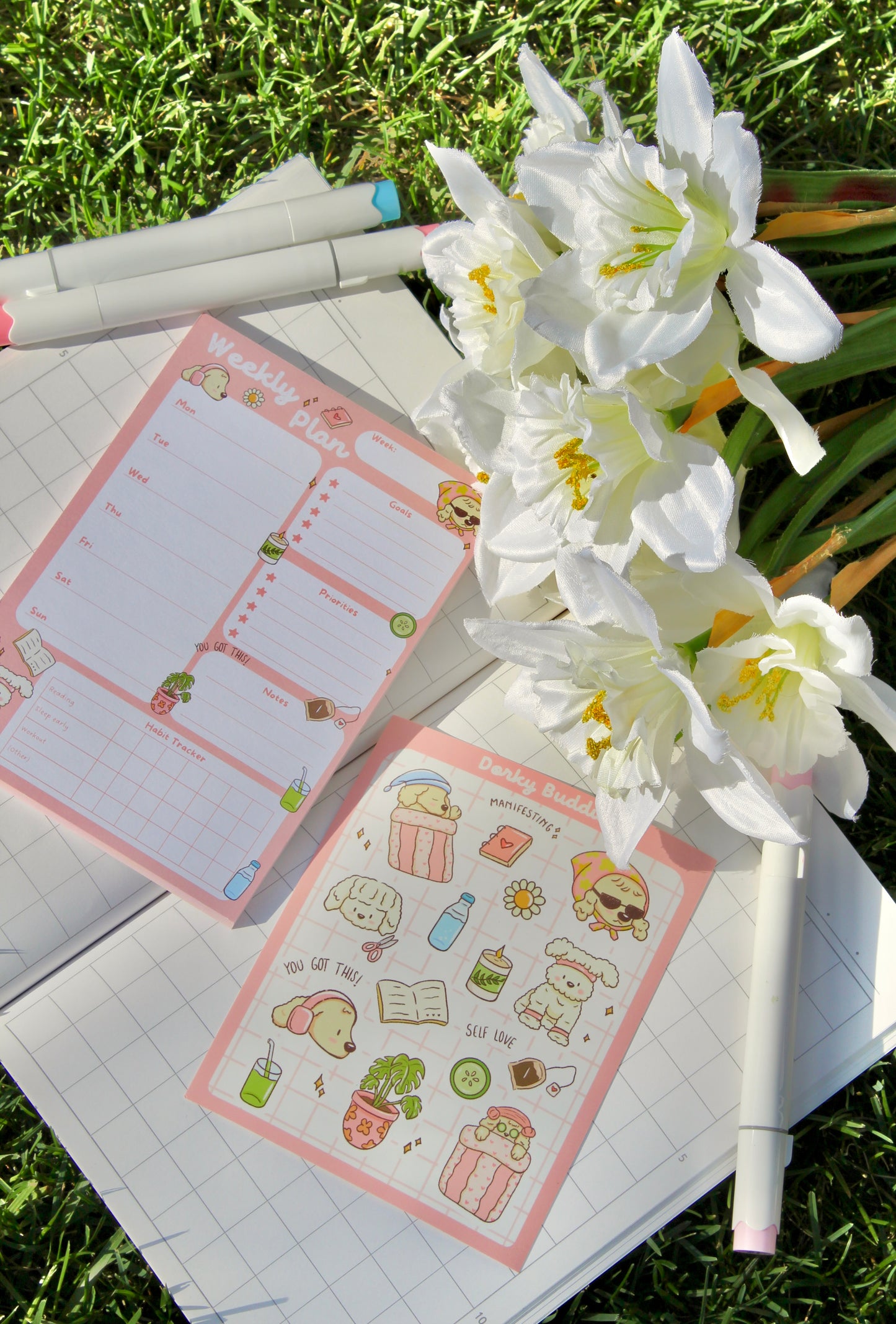 Weekly planner notepad - Healing Era