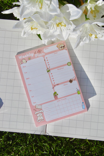 Weekly planner notepad - Healing Era
